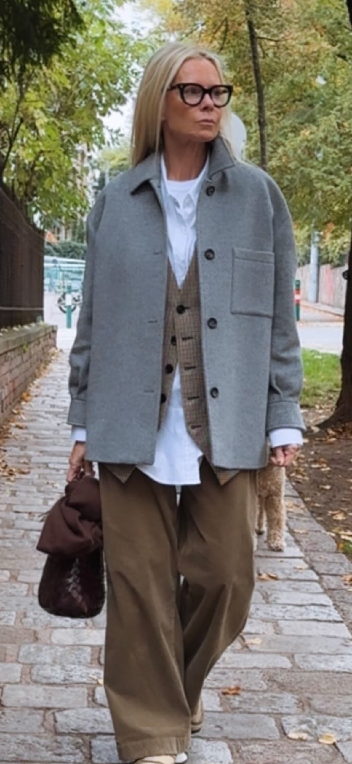 luxuriöses Shirt-Jacket, Flanel Grey Melange