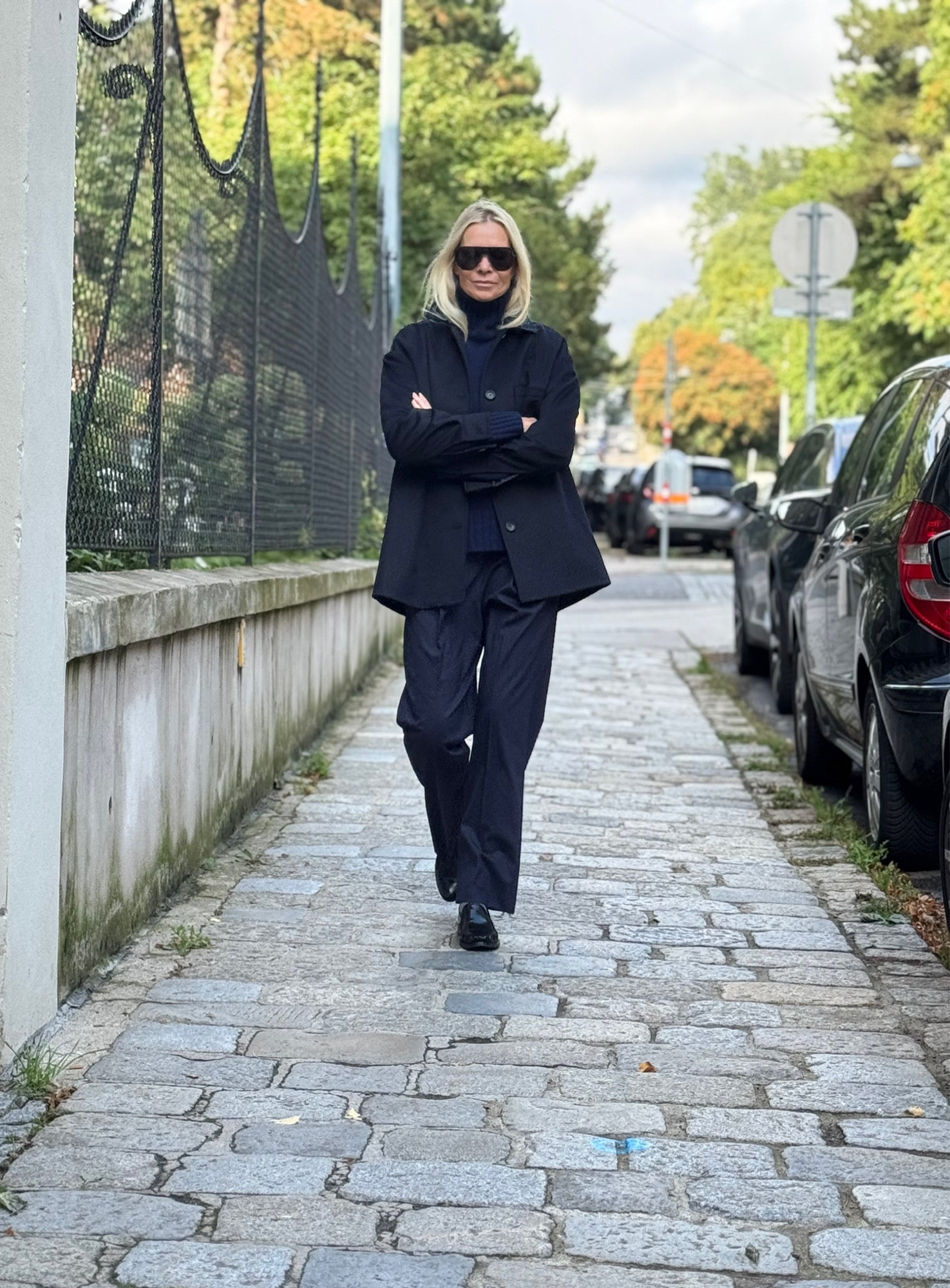 Turtleneck-Pullover, Marine Melange