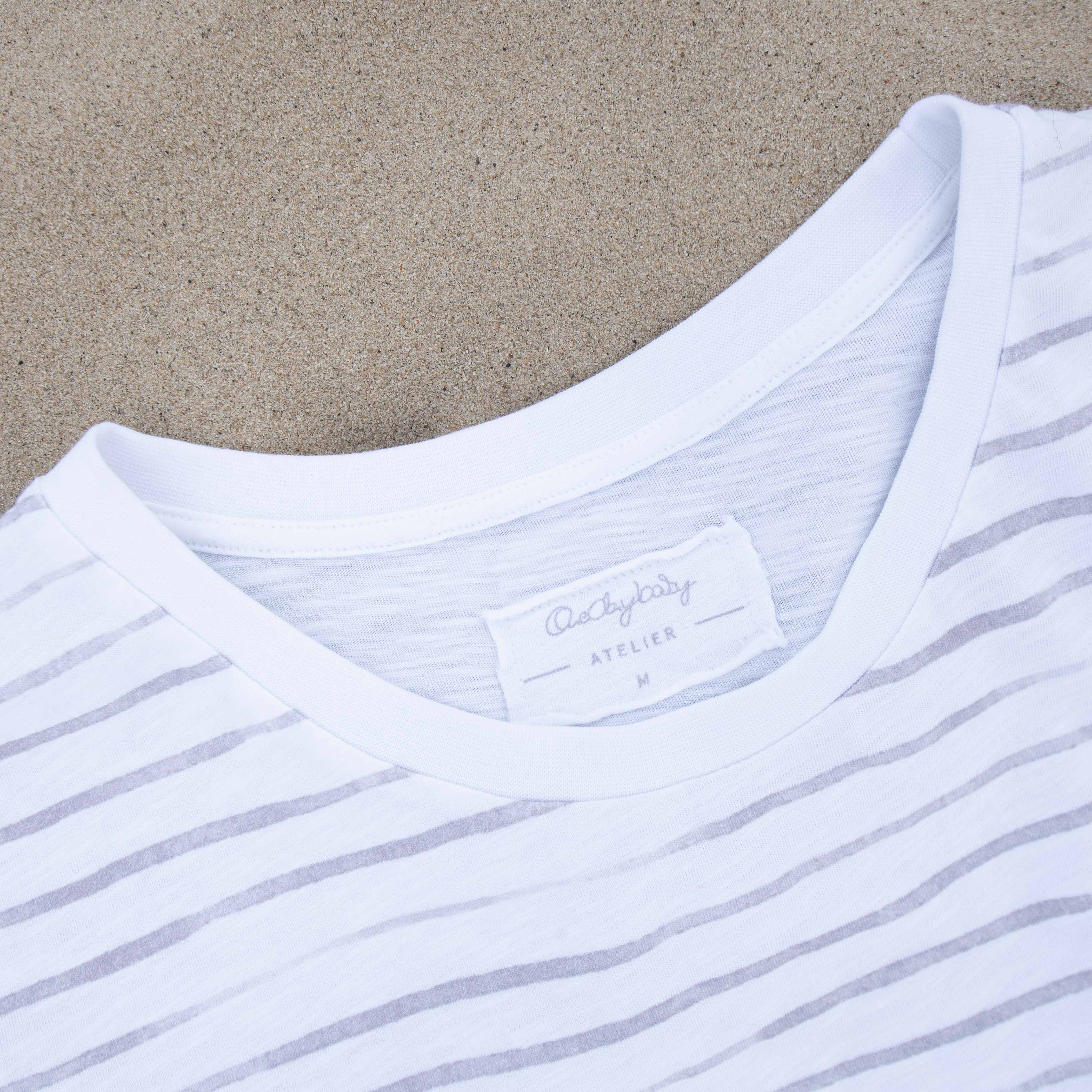 the modern, classic T-Shirt "Breton", Silver