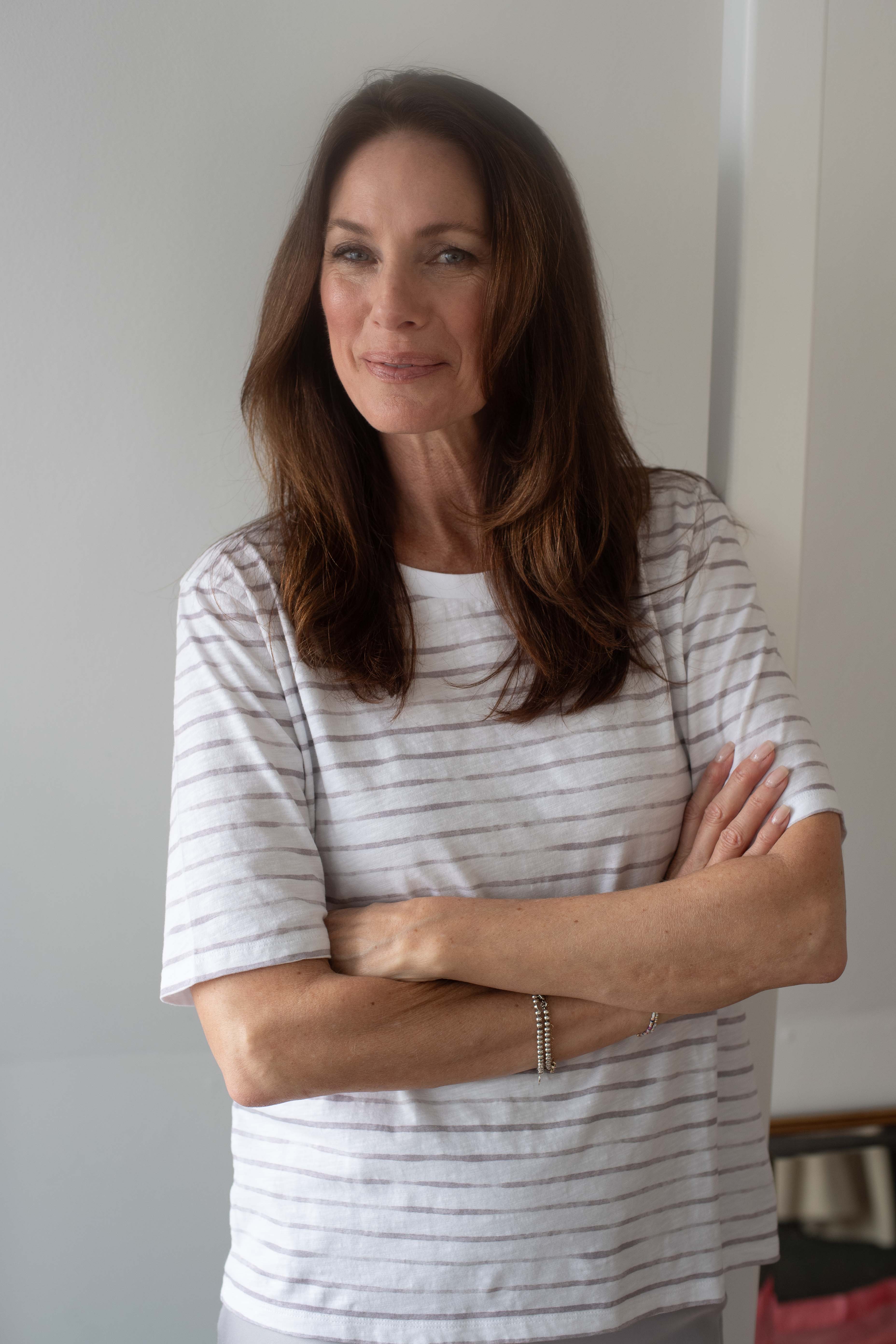 the modern, classic T-Shirt "Breton", Silver