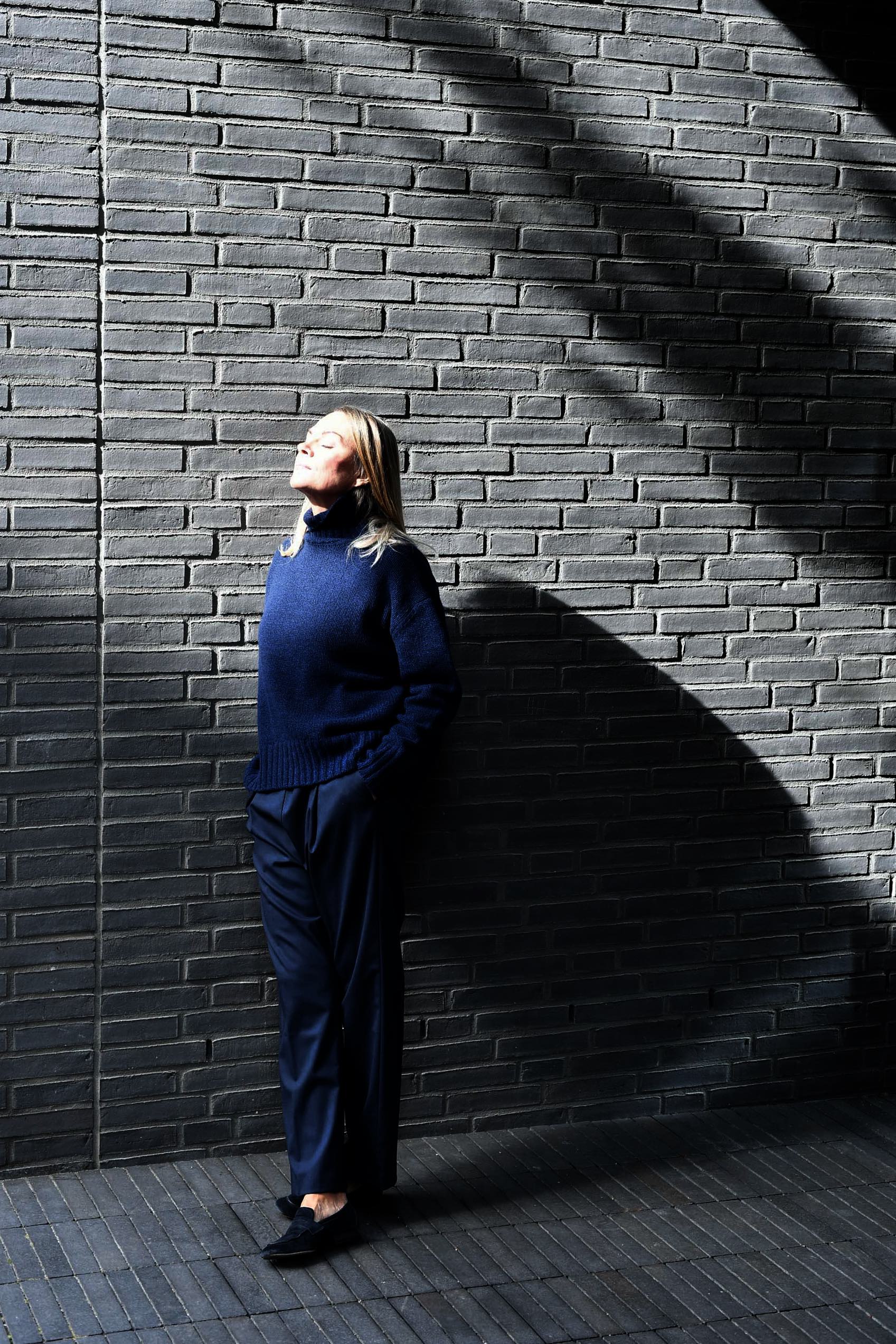 Turtleneck-Pullover, Marine Melange