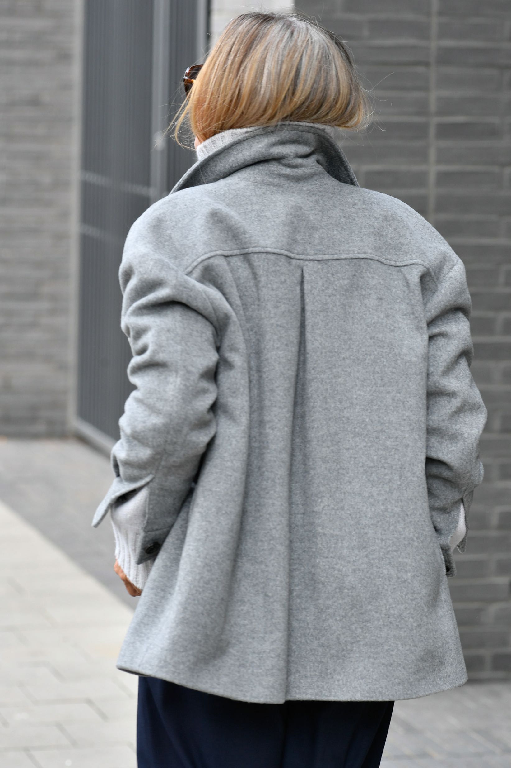 luxuriöses Shirt-Jacket, Flanel Grey Melange