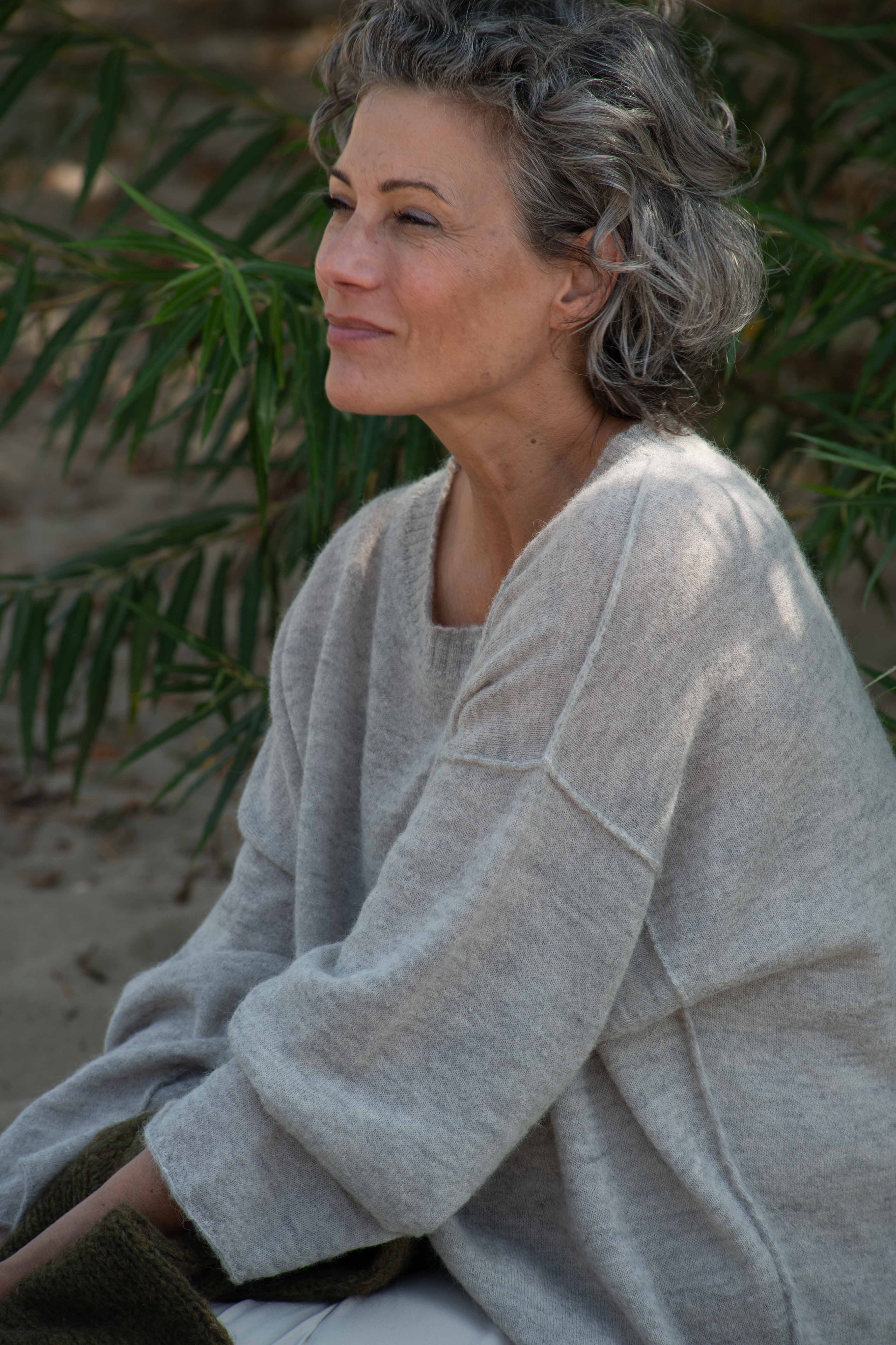 light & breezy Alpaka-Sweater, Goat