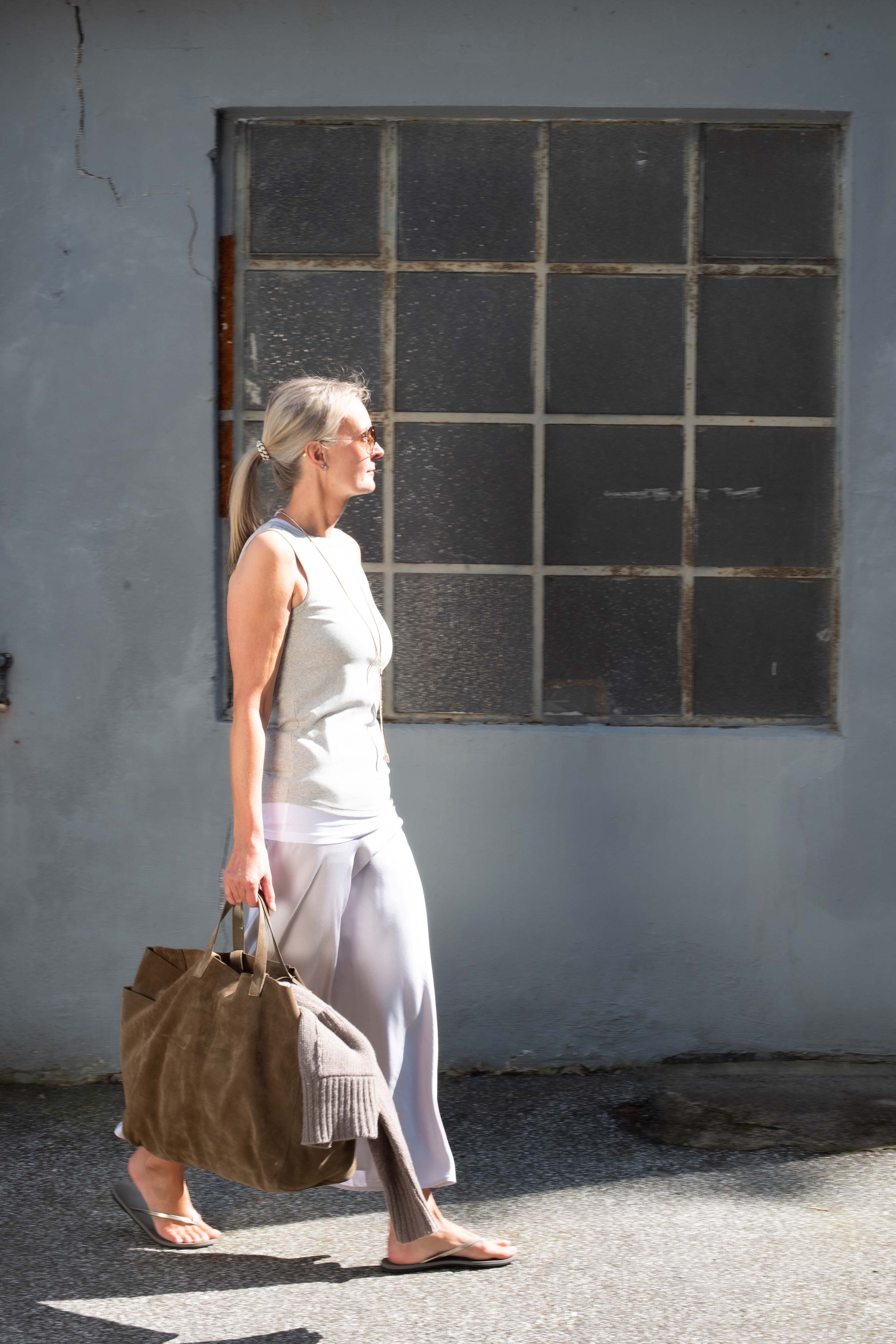 the essential Tanktop, light grey Melange