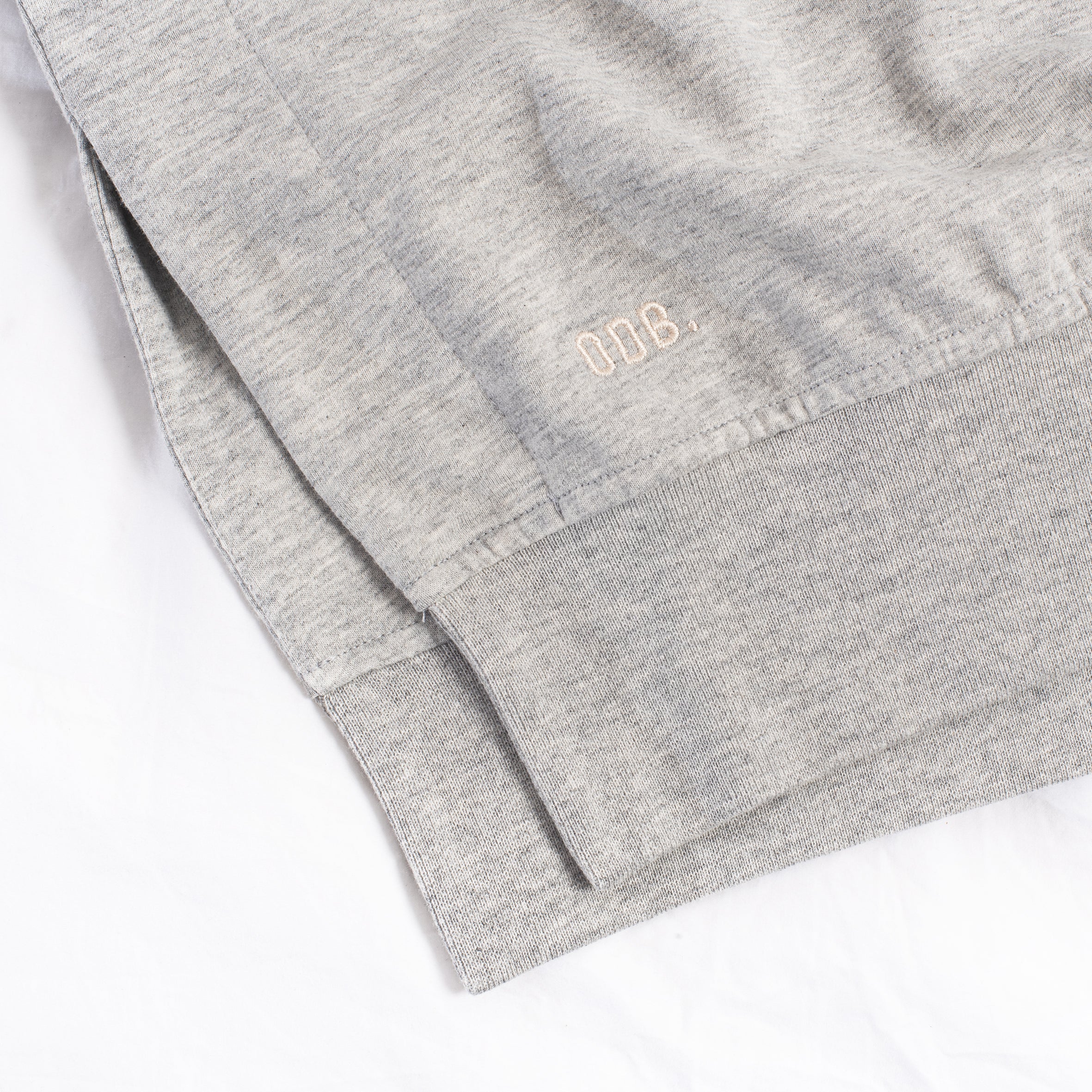 SALE - oversized Sweater mit Schlitzen, Light Grey Melange
