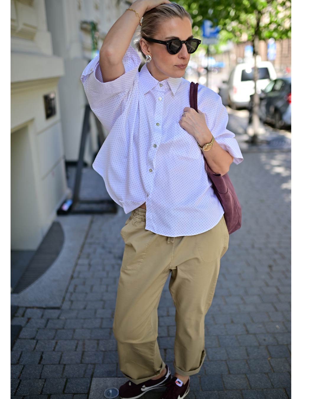 easy Chino-Pant aus Cotton-Tencel-Stretch, Light Khaki