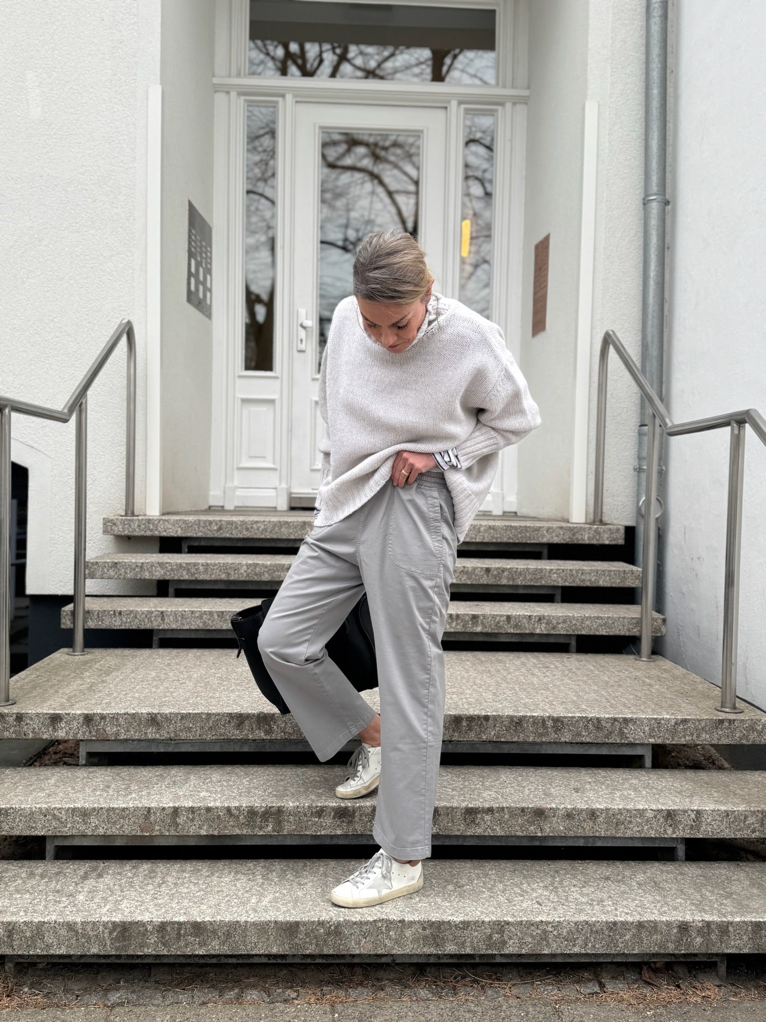 easy Chino-Pant aus Cotton-Tencel-Stretch, Dark Moon