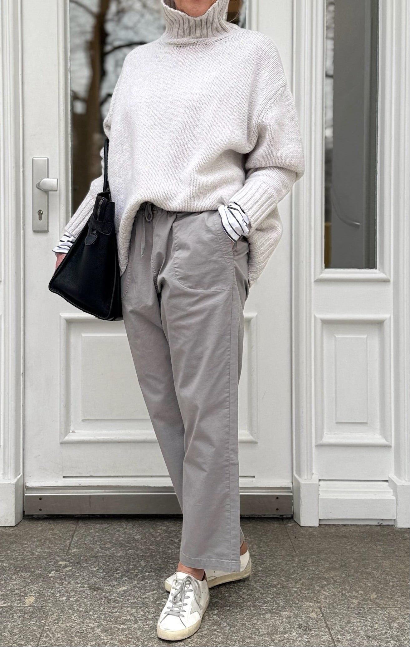 easy Chino-Pant aus Cotton-Tencel-Stretch, Dark Moon