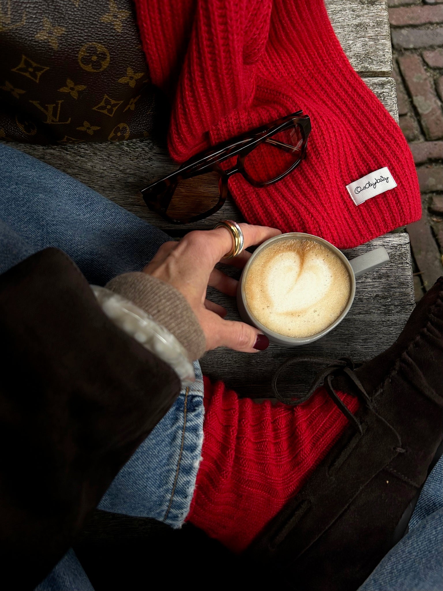 cozy knitted Socks aus Cashmix, Gucci Red