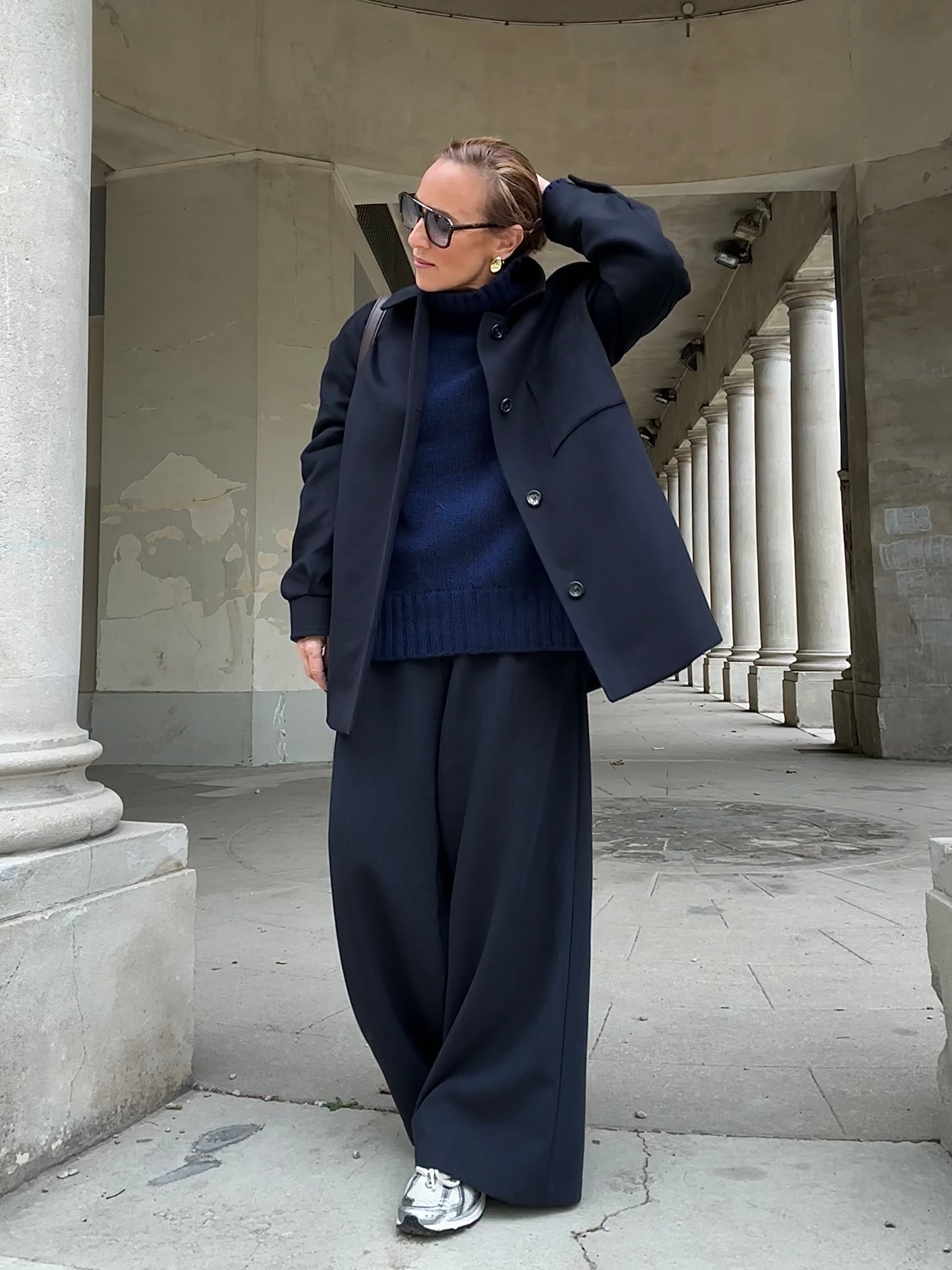 luxuriöses Shirt-Jacket, Dark Navy
