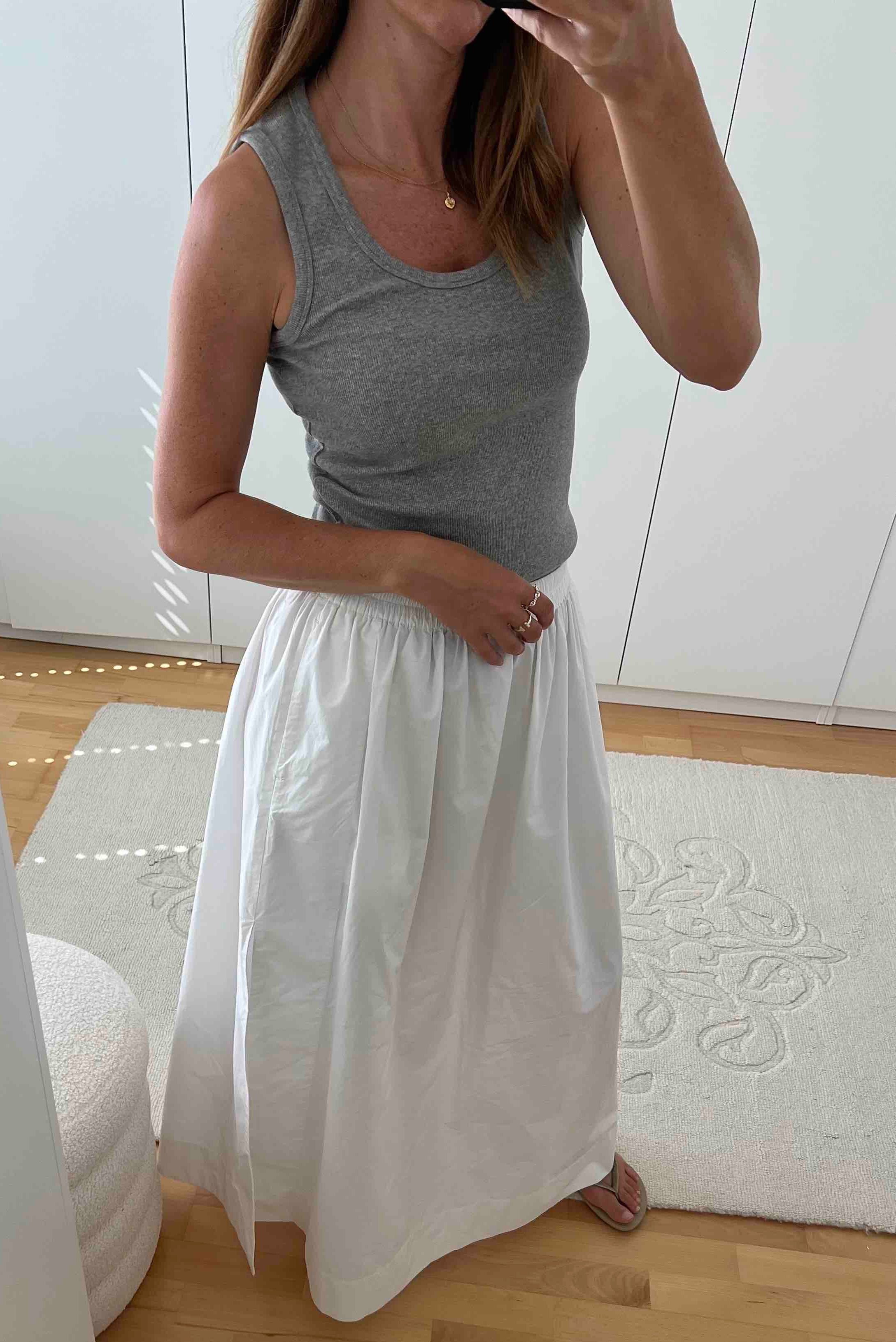 iconic Tanktop gerippt, grey Melange