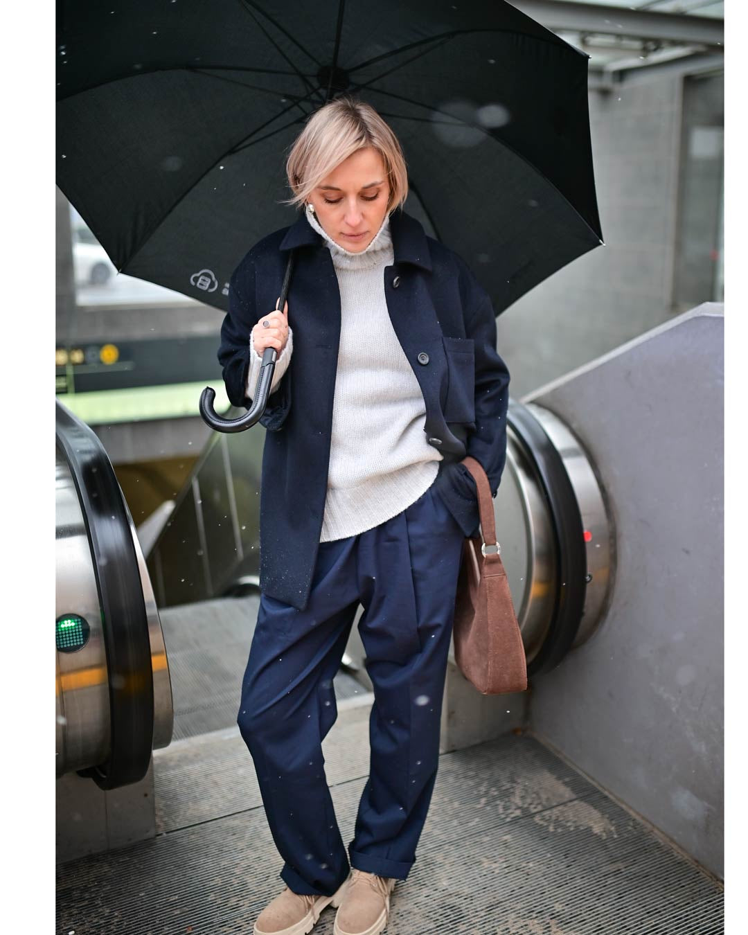 feine Bundfaltenhose mit Bügelfalte, Dark Navy