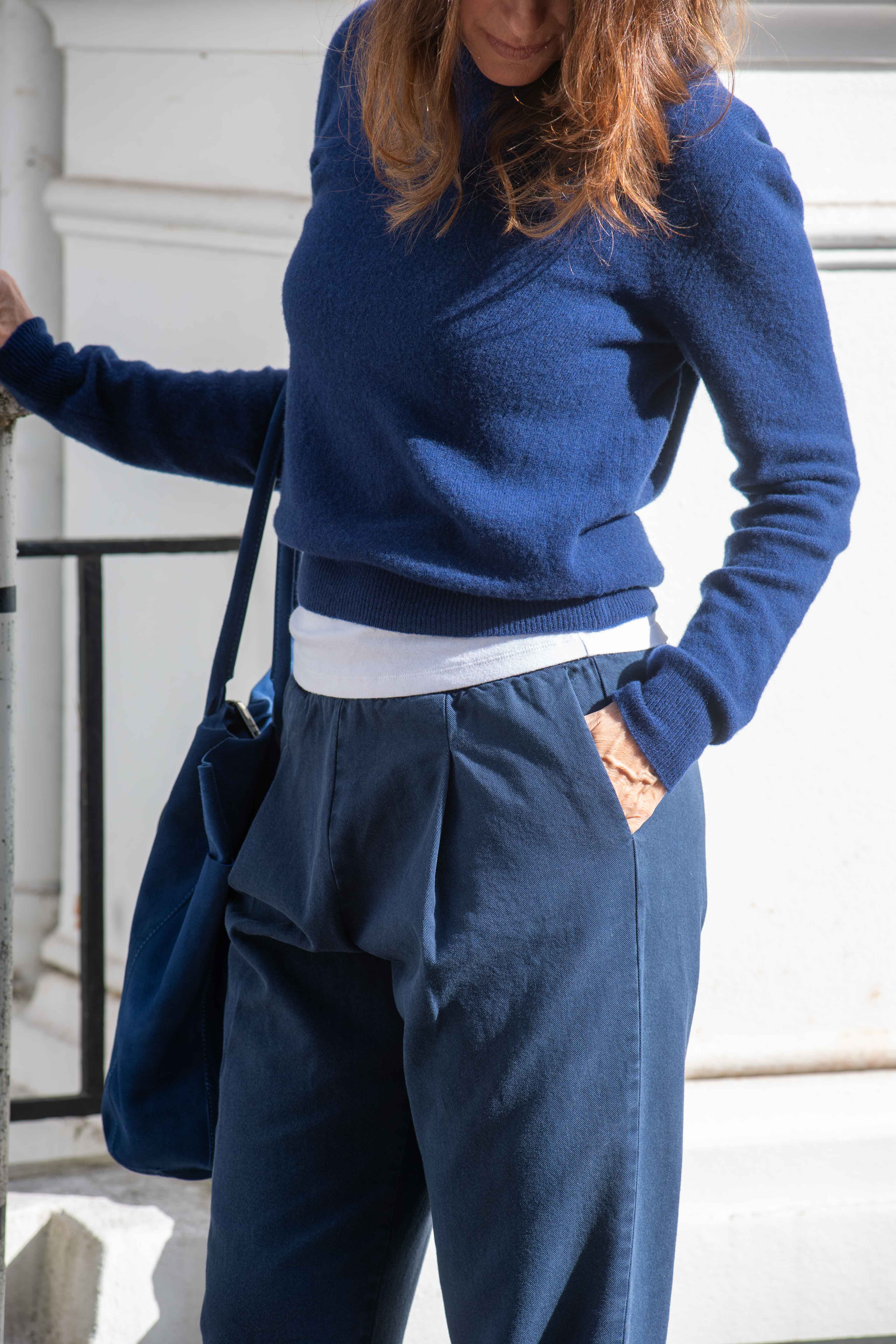 little classy Pullover, Blue Marine