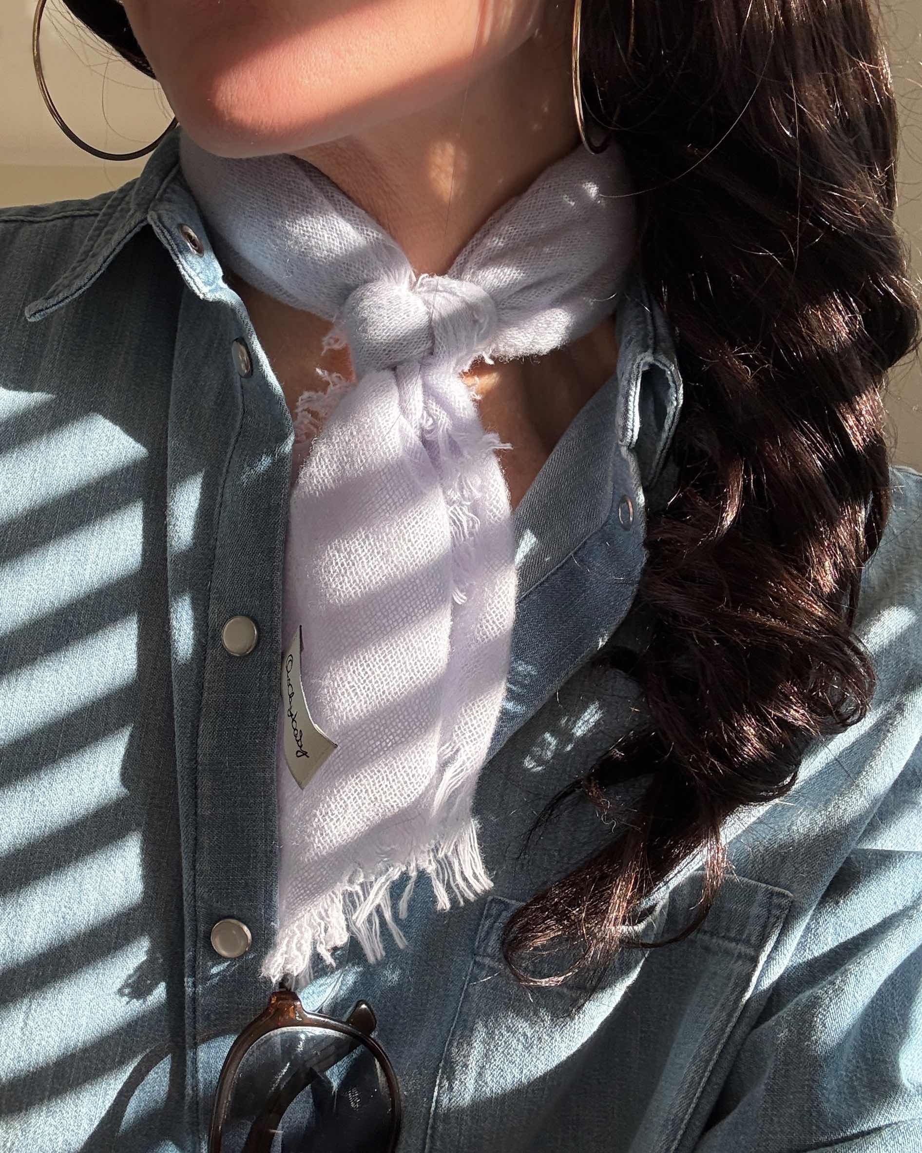 leichtes Bandana-Tuch aus Cashmere-Merino, Nordic Summer