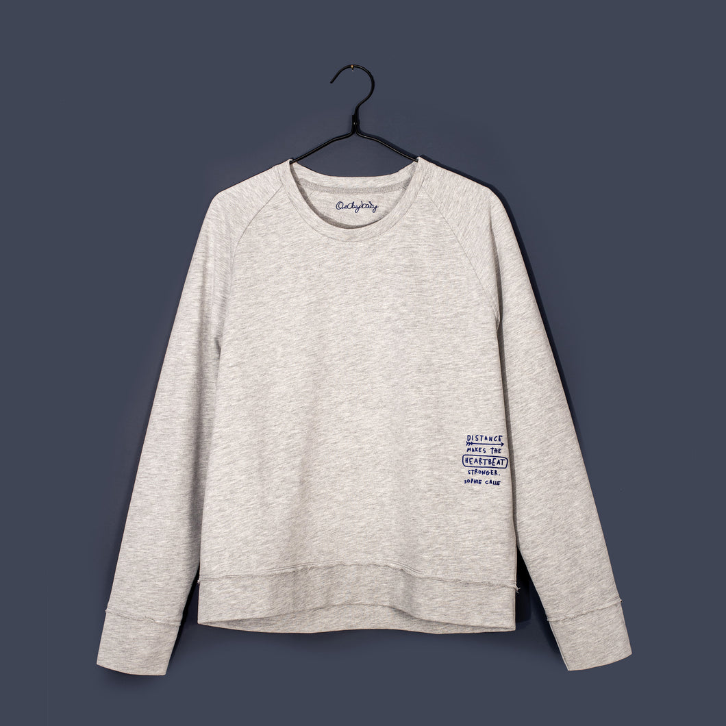 SALE - boxy Sweatshirt, light grey melange